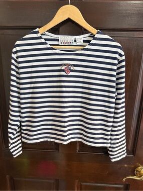 Vintage 90’s Carolina Colours Striped Top- Navy and White